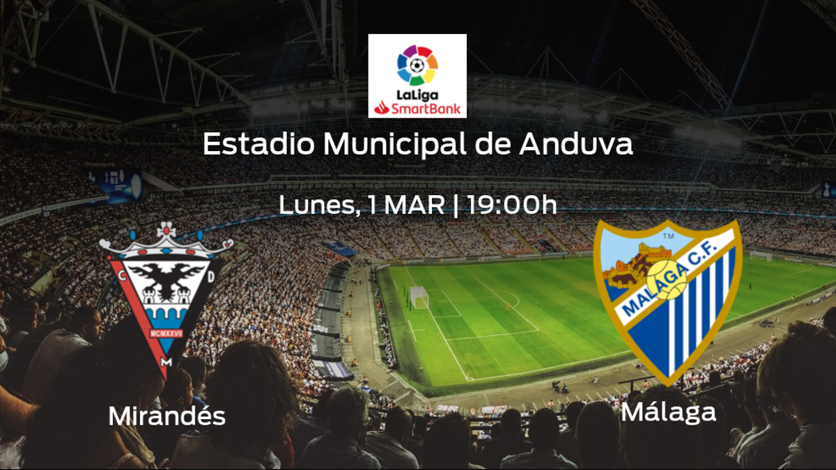 Jornada 27 de la Segunda División: previa del encuentro CD Mirandés - Málaga