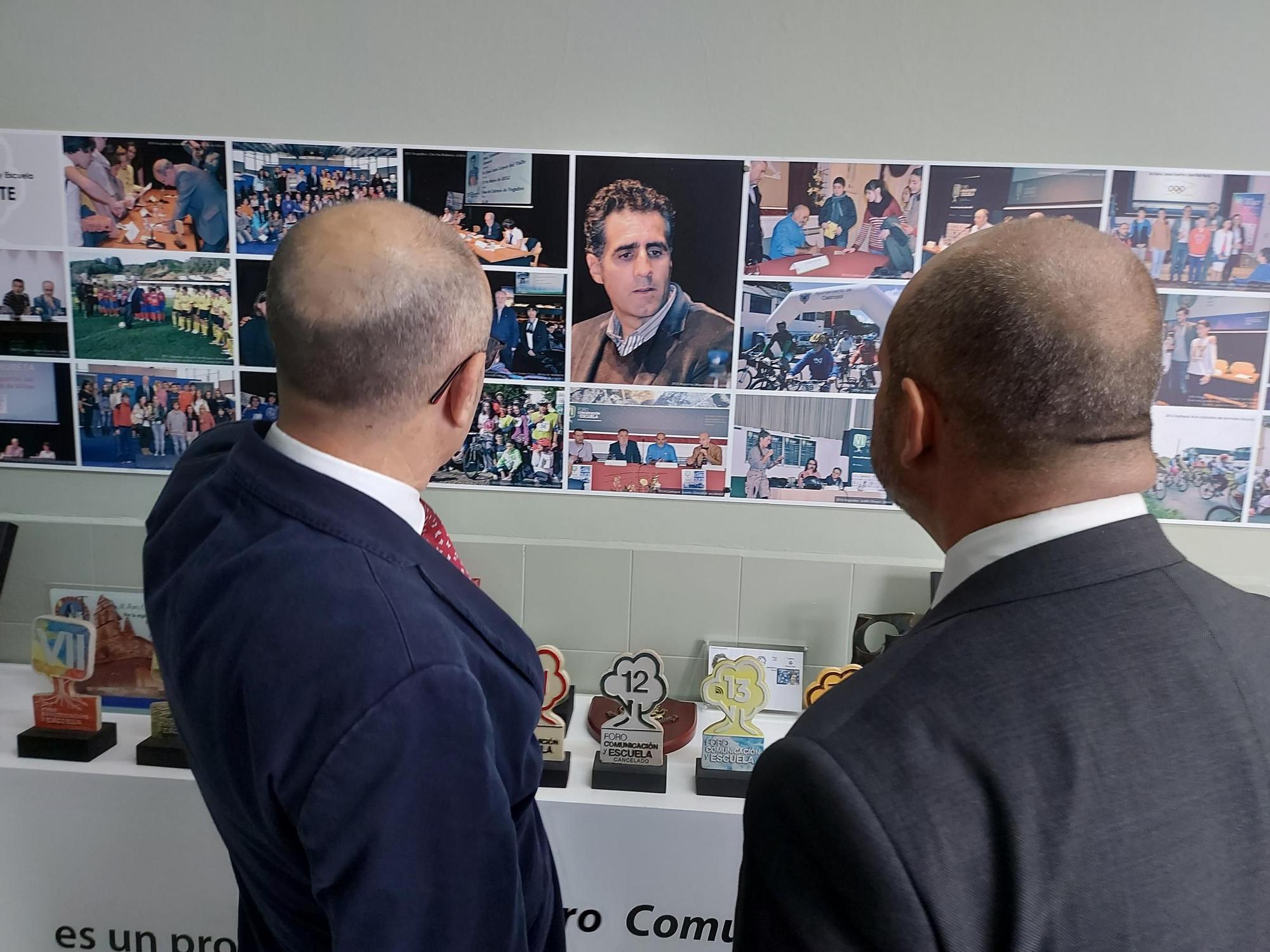 En imágenes: La visita del presidente del Senado a Vegadeo