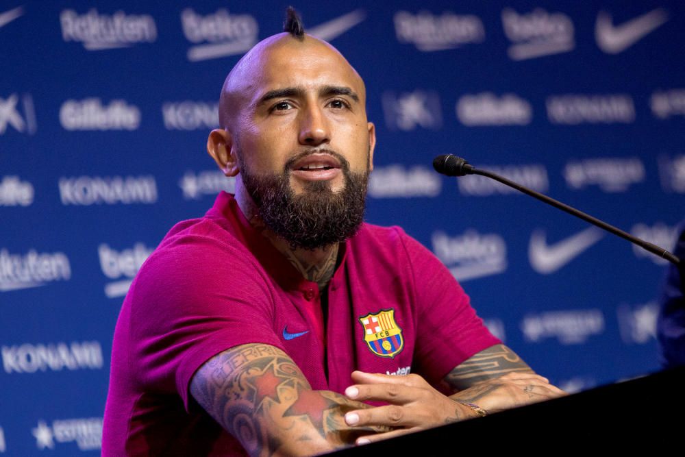 Presentació d'Arturo Vidal