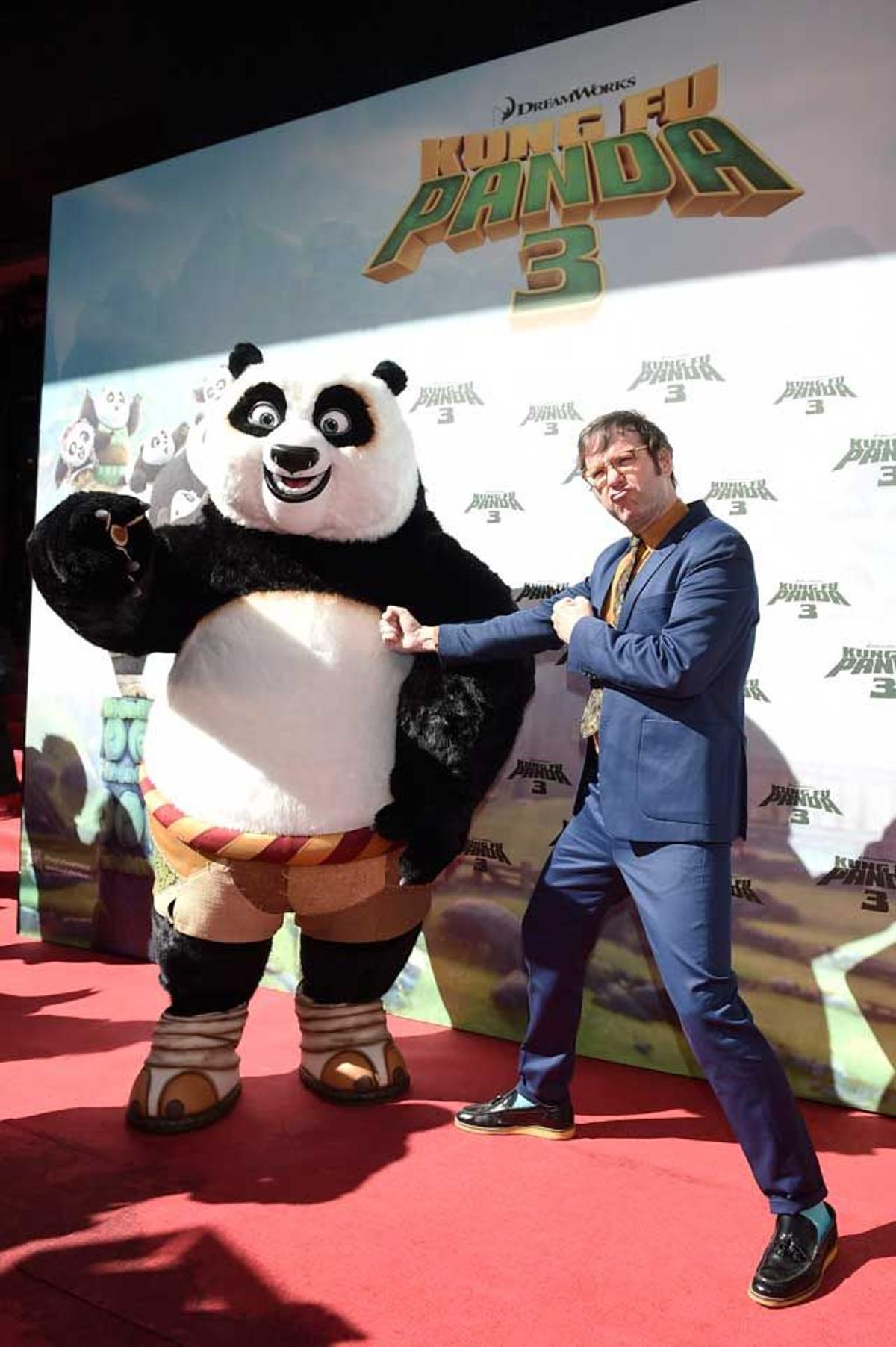 Joaquín Reyes, en el preestreno de Kung Fu Panda 3.