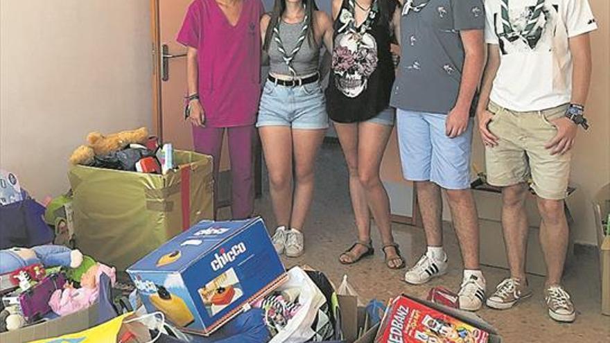 Un verano con juguetes gracias a ‘scouts’ y Afanias