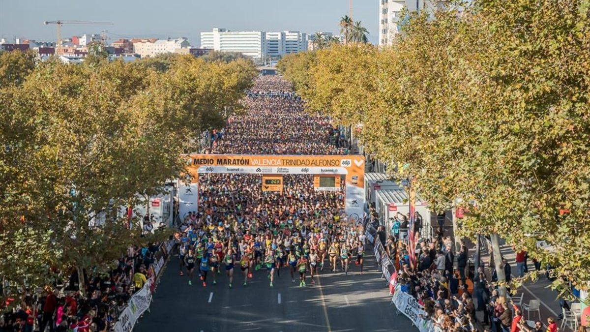 Salida Medio Maraton Valencia 2019