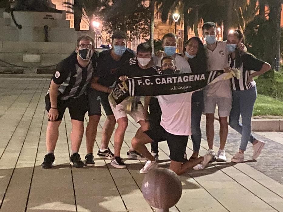 Así ha celebrado el FC Cartagena la victoria que les ha dado el ascenso a Segunda División