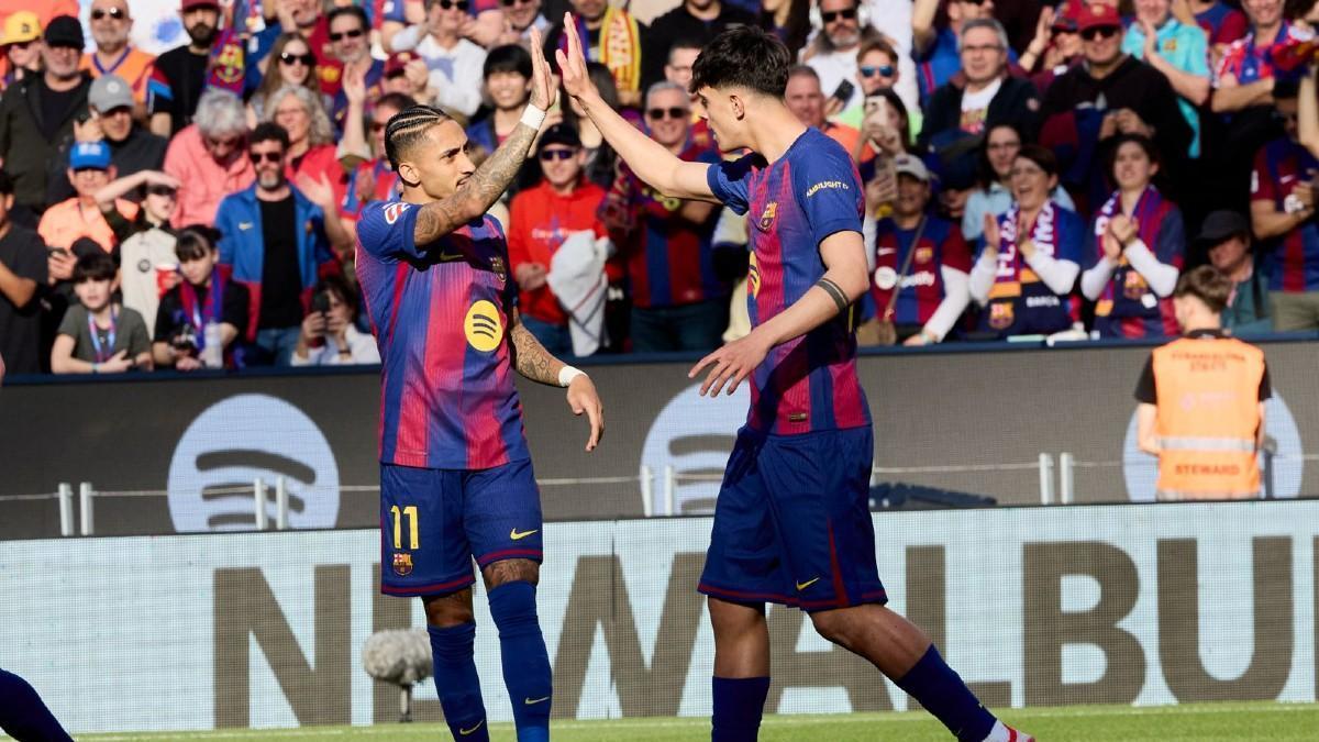 El 1x1 del Barça contra el Levante UD al descanso