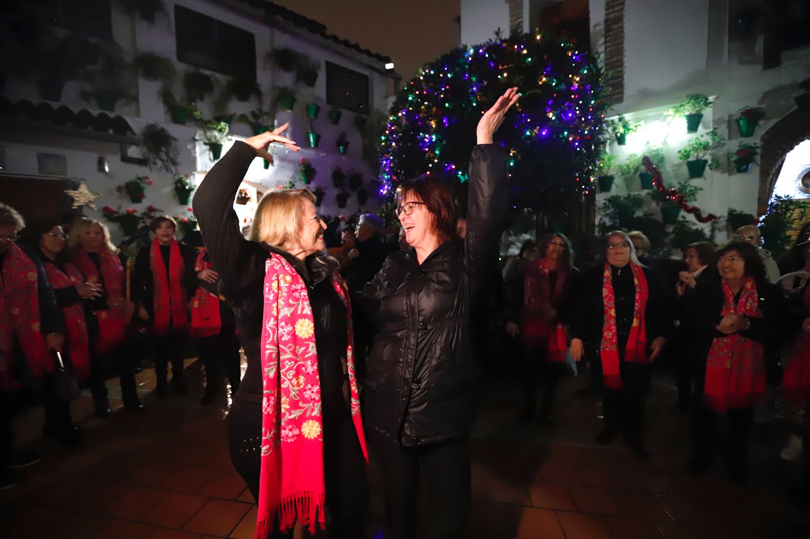 Los patios abren por Navidad pese a la lluvia