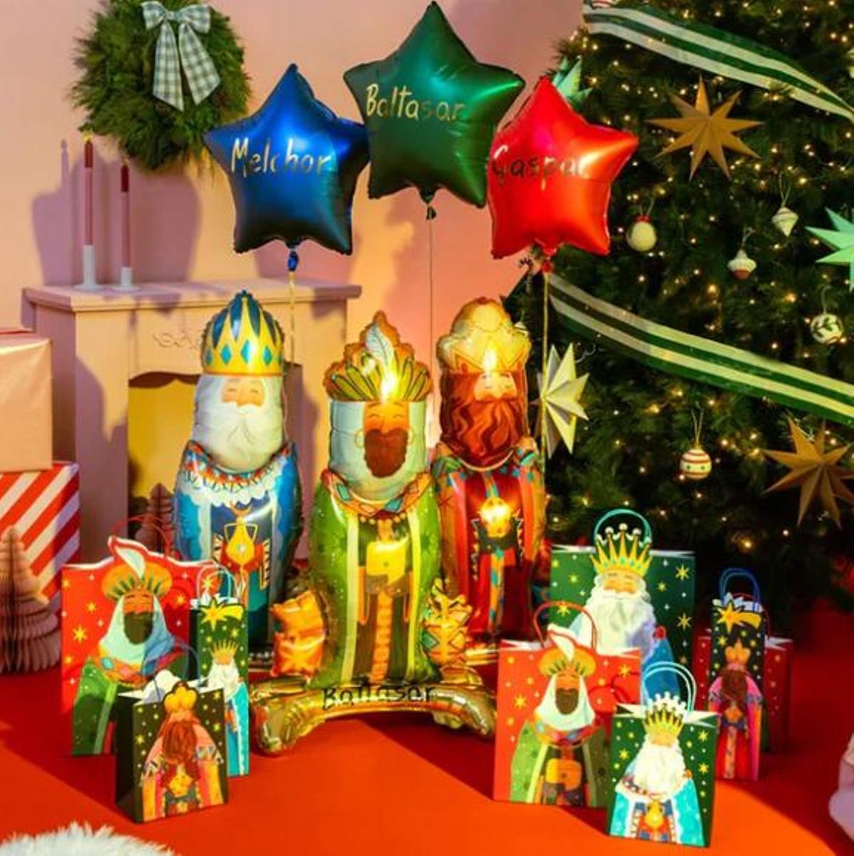 Los Reyes, en su versión en forma de globo