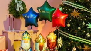 Los Reyes, en su versión en forma de globo