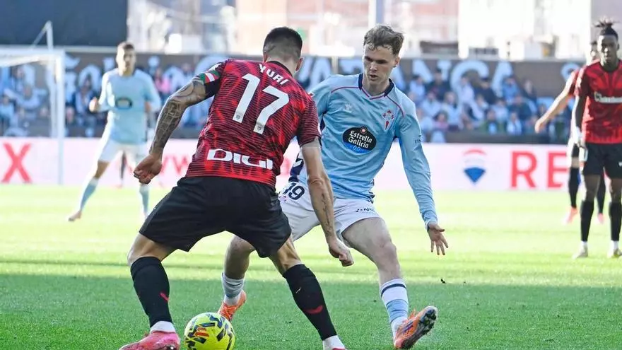 Swedberg anota el primer gol del encuentro frente al Athletic Club