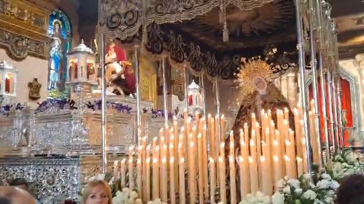 La Virgen de la Soledad se queda en casa.