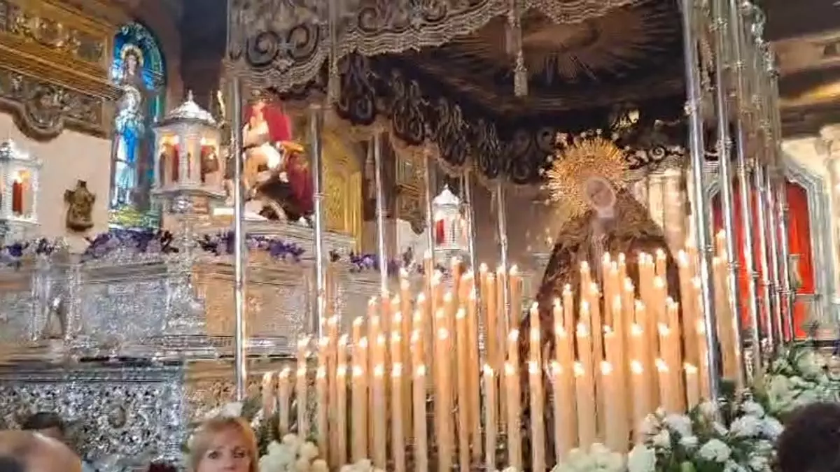 La Virgen de la Soledad se queda en casa