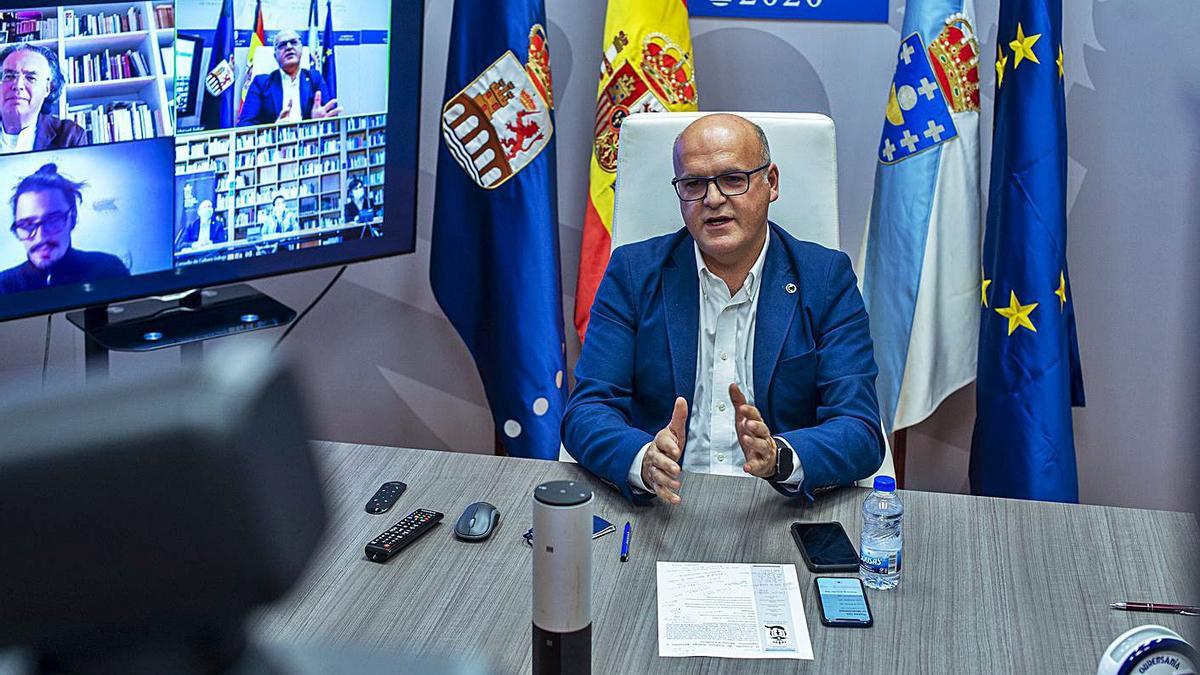 Presentación de la muestra “Afonso X e Galicia” por videoconferencia. |   // FDV