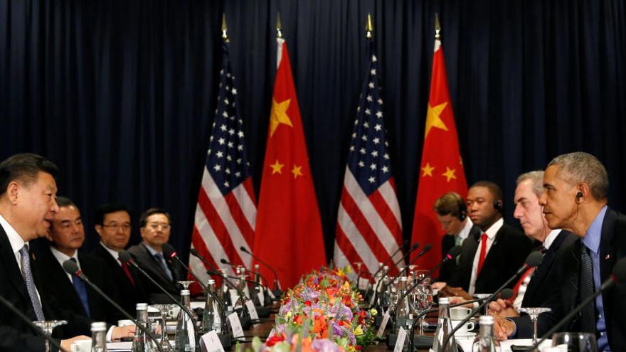 Imagen del encuentro entre Obama y Xi Jinping