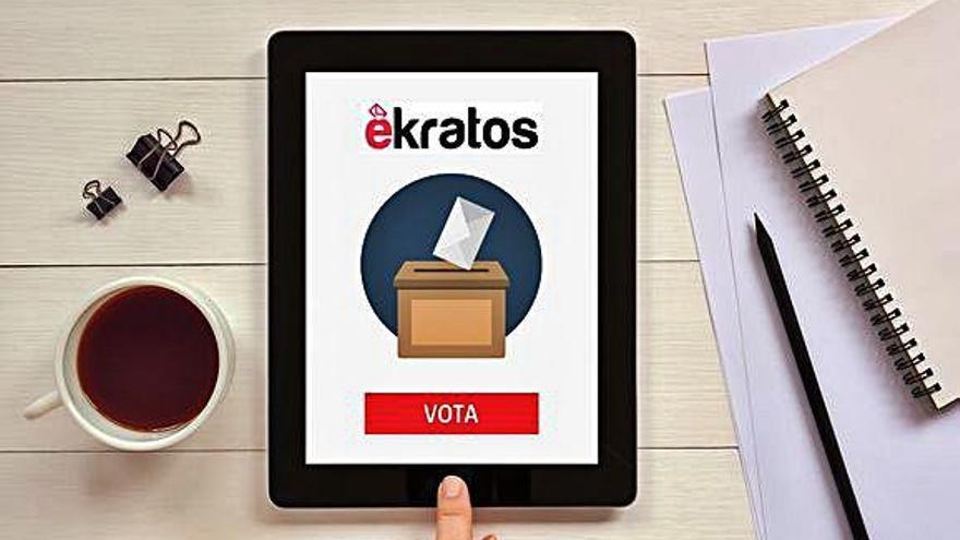 Imatge de la nova app éKratos.