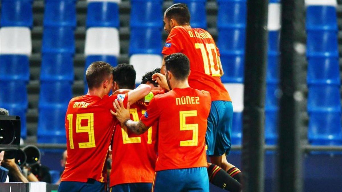 La selección española, vigente campeona del Europeo sub-21