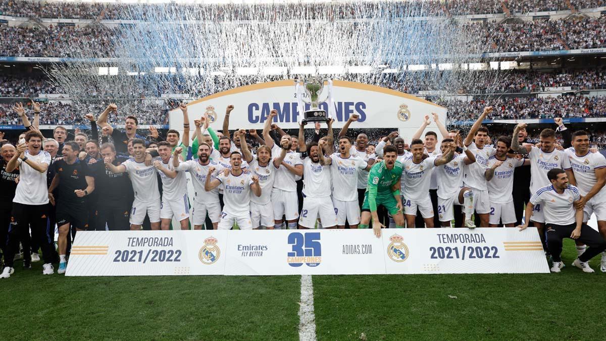 Reial Madrid - Espanyol: Benzema segella la 35a Lliga blanca