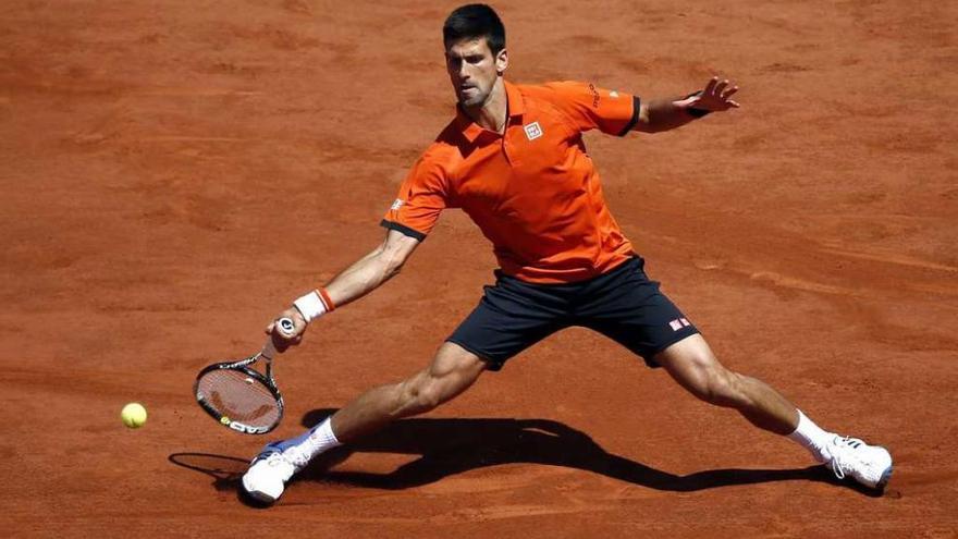 Novak Djokovic, durante el partido de semifinales contra Andy Murray.