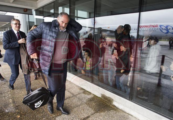 La lluvia recibió al Barça en Hondarribia