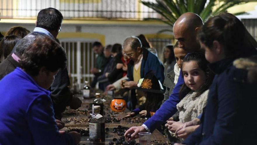El tostón de las castañas es un evento en el que todos los vecinos de Faraján colaboran por igual
