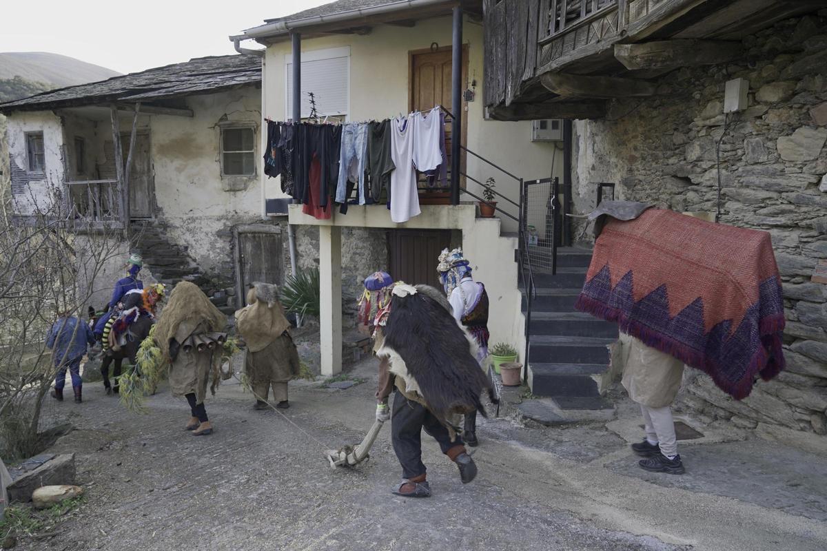 Celebración del carnaval de Pombriego (León)