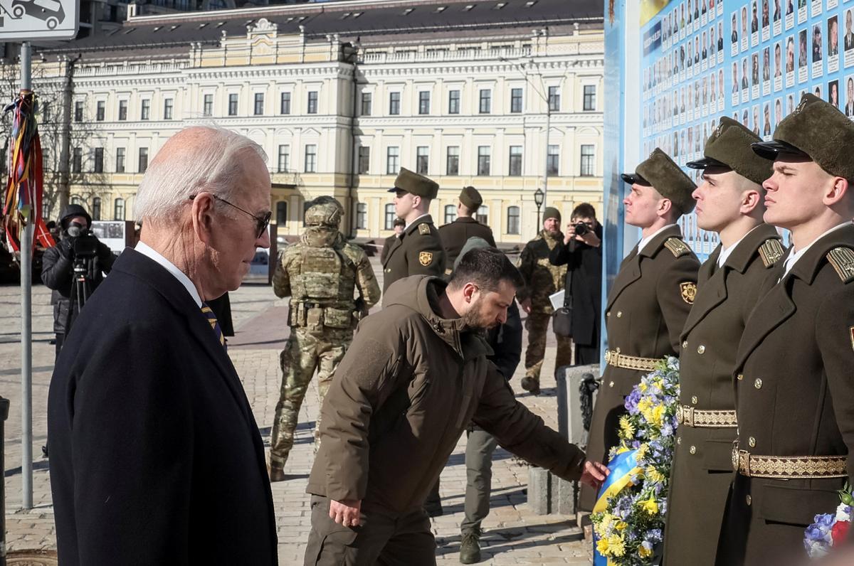 El presidente de los Estados Unidos, Joe Biden visita Ucrania