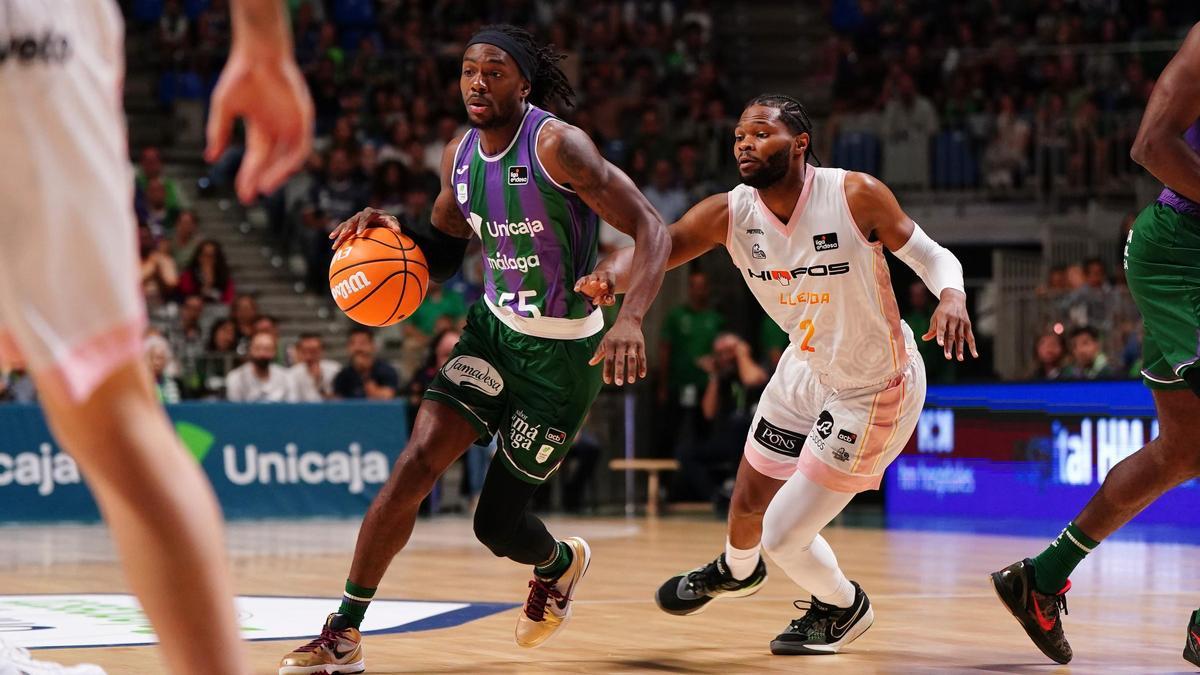 Imagen del Unicaja-Lleida de la primera vuelta en el Carpena.
