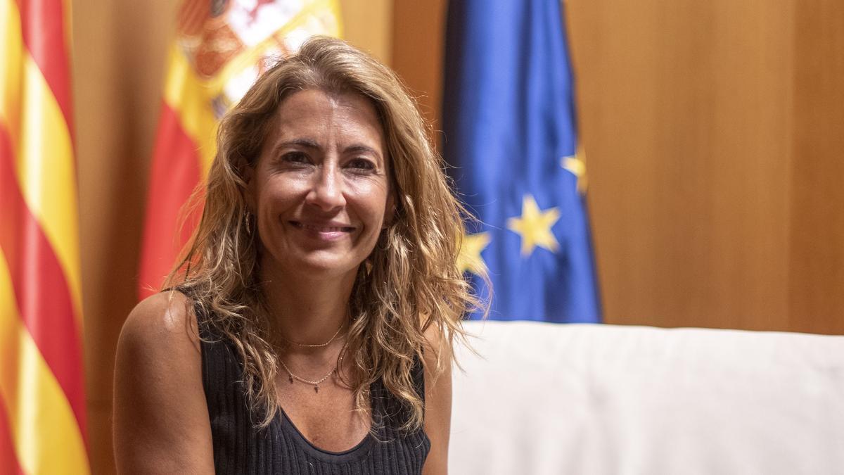 Raquel Sánchez, ministra de transportes del Gobierno español