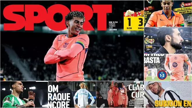 Los titulares tras la victoria 'made in Lamine' y antes del Madrid-Rayo