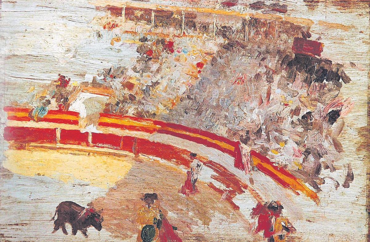 El cuadro de una corrida de toros que pertenece a la familia Costa.