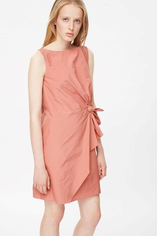 Vestido con detalle lazo, COS