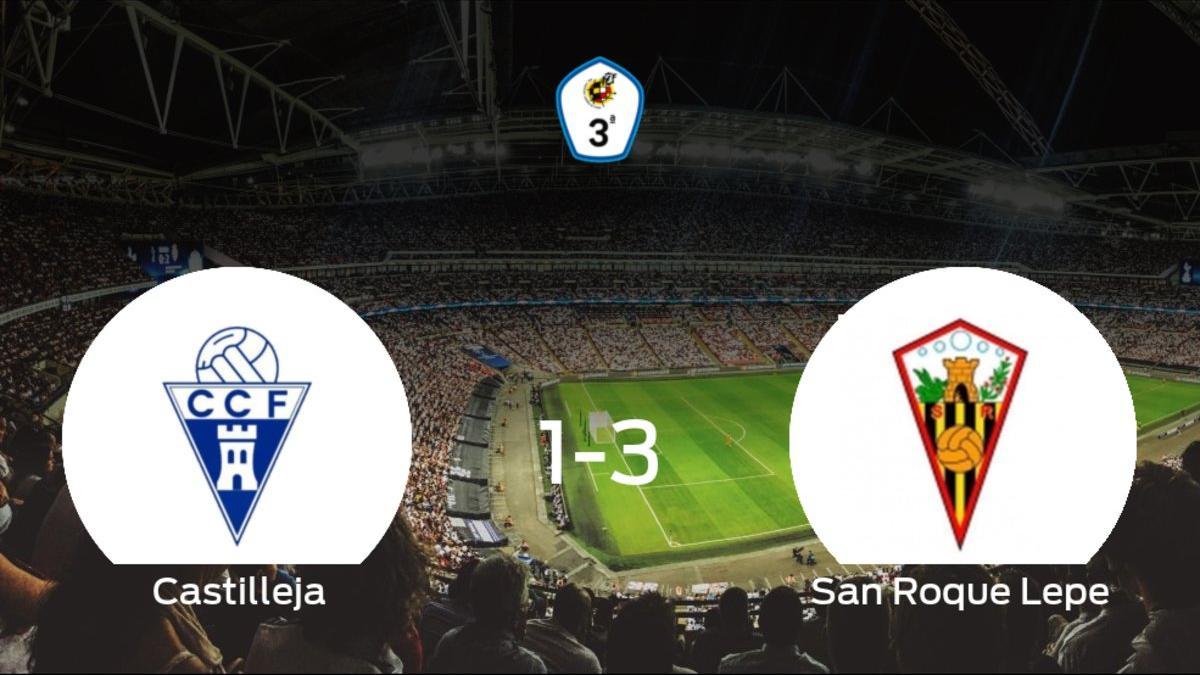 El San Roque Lepe se impone al Castilleja CF y consigue los tres puntos (1-3)