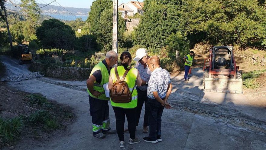 Comienzan en Beluso los trabajos para la red de saneamiento en Bon de Abaixo