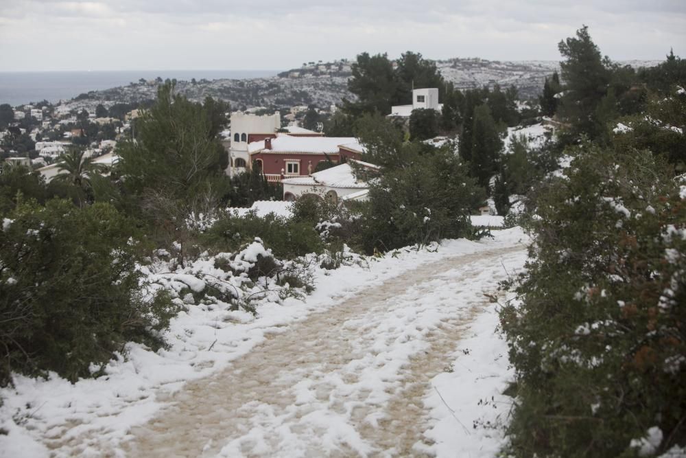 Nieva en Dénia