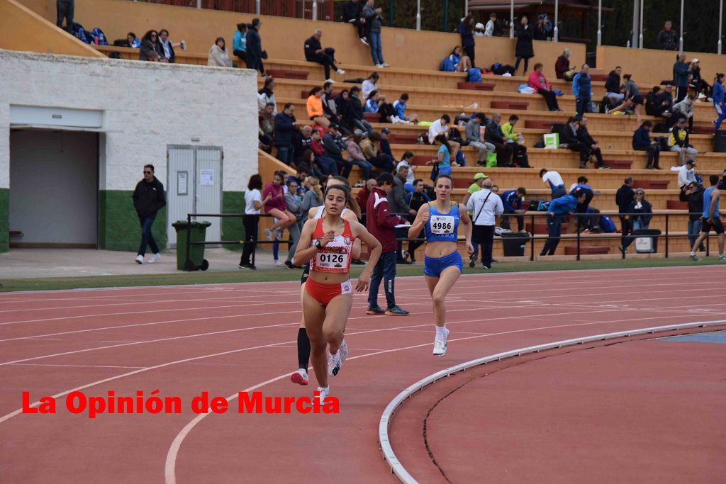 Regional absoluto y sub-23 de atletismo en Lorca