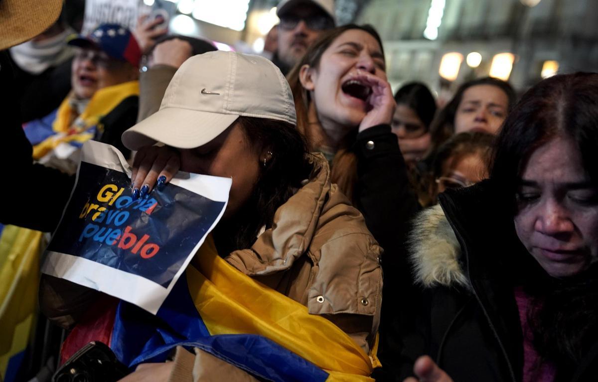 La manifestación convocada en Madrid para apoyar a Edmundo González como presidente electo de Venezuela, en imágenes