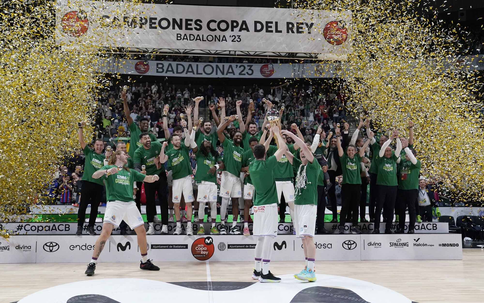 La celebración de la Copa del Rey de Unicaja, en imágenes