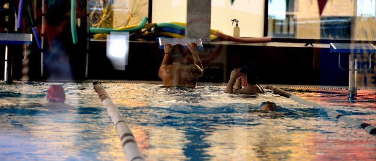 Piscina municipal de Moaña.   | // GONZALO NÚÑEZ