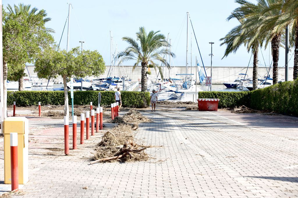 Estas son las imágenes que deja la DANA a su paso por Águilas