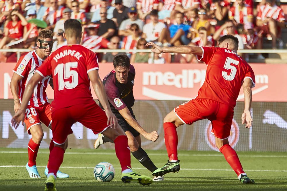 El partido entre el Girona y el Sporting, en imágenes