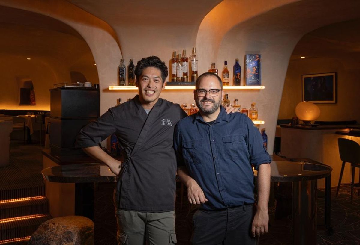 Yong Wu Nagahira, chef de Ikigai Velázquez y Alberto Fernández, propietario y creador de Momus Cocktail Bar.