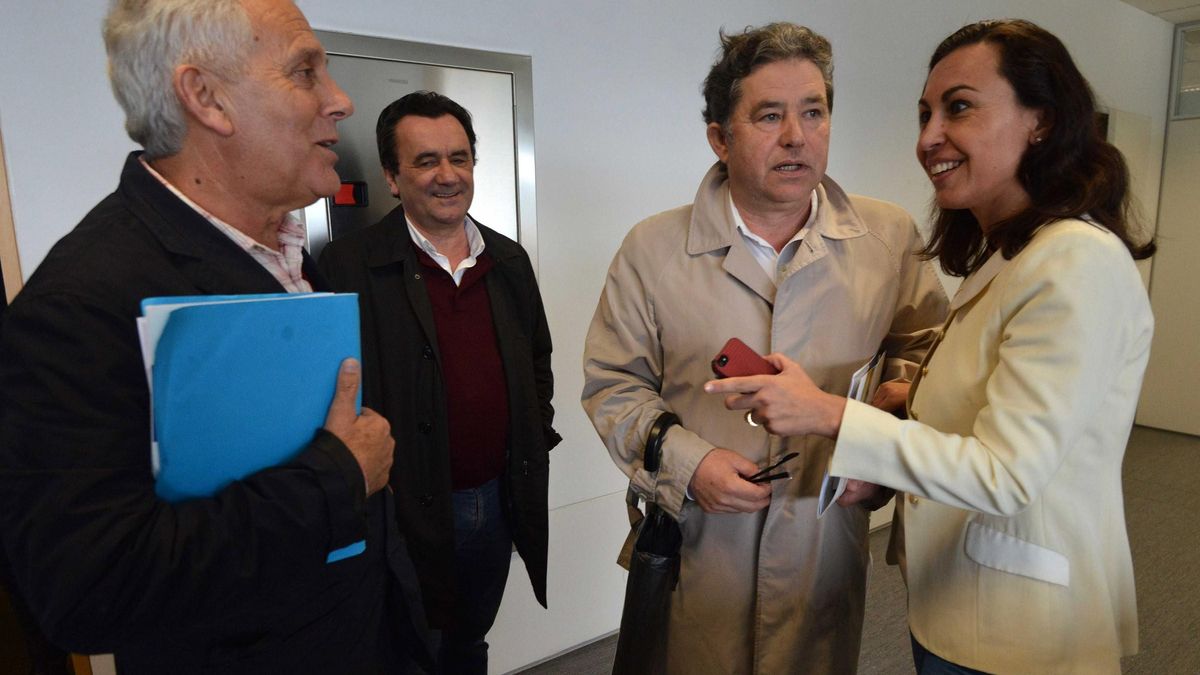 Los alcaldes de Poio, Luciano Sobral, Pontevedra, Miguel Lores y Marín, María Ramallo