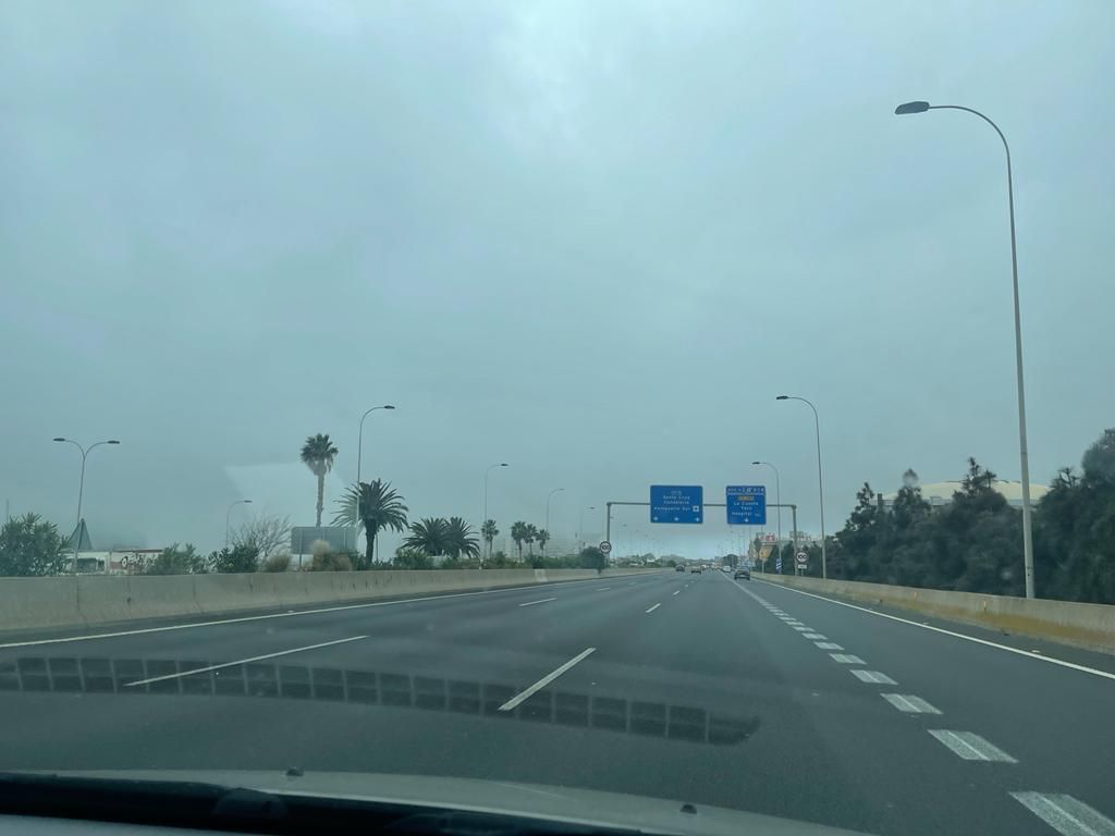 Lluvia y viento en Canarias