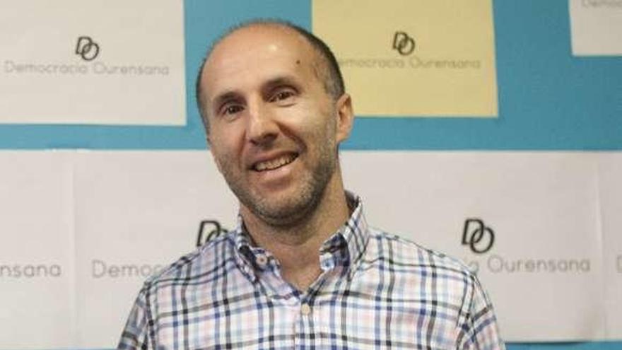 El portavoz de Democracia Ourensana, Pérez Jácome. // Brais Lorenzo