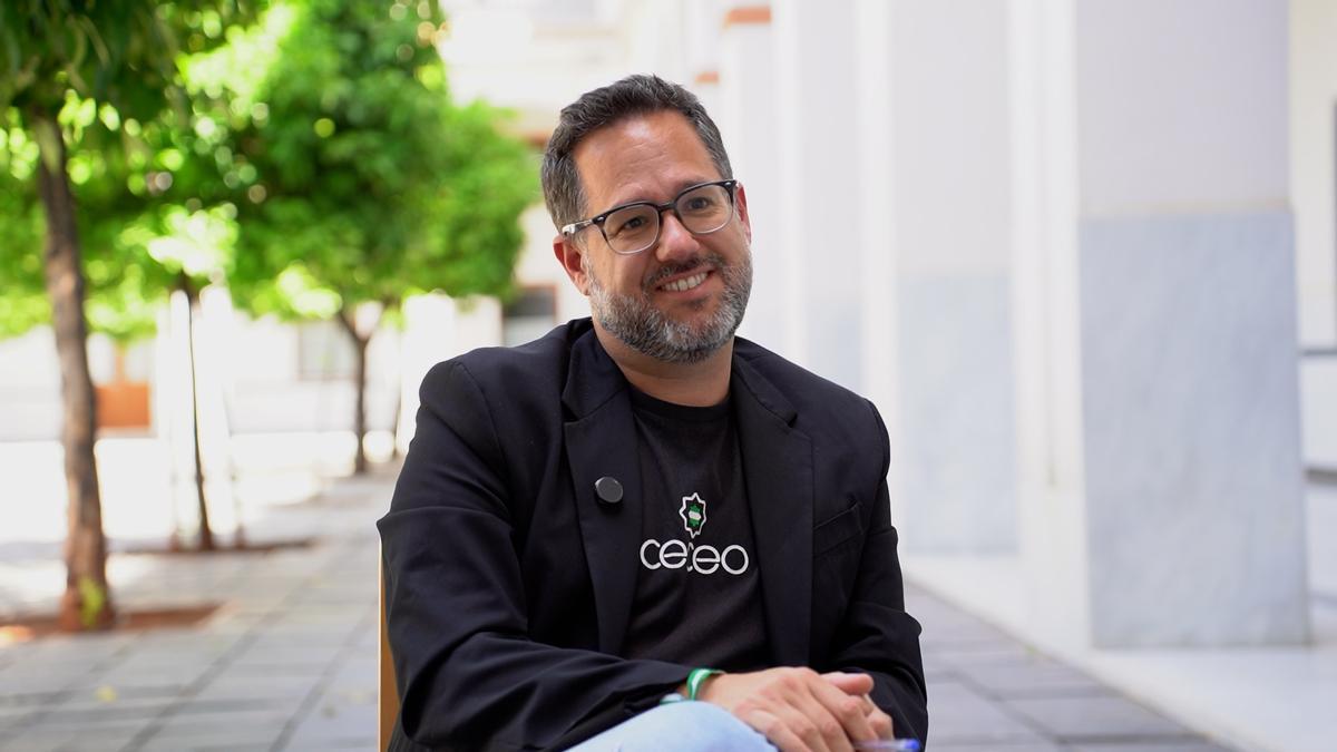 José Ignacio García durante una entrevista con El Correo de Andalucía