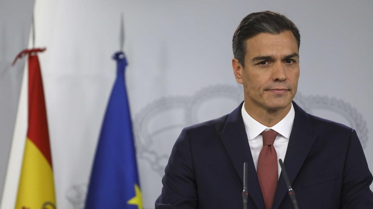 El presidente del Gobierno, Pedro Sánchez, en la Moncloa.