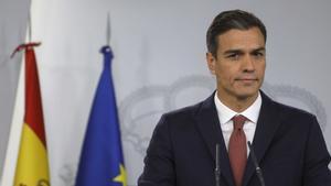 Spain’s Prime Minister Pedro Sanchez looks on during a news conference at the Moncloa Palace in Madrid, Spain, November 7, 2018. REUTERS/Susana Vera