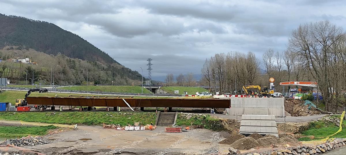 Las obras del puente.