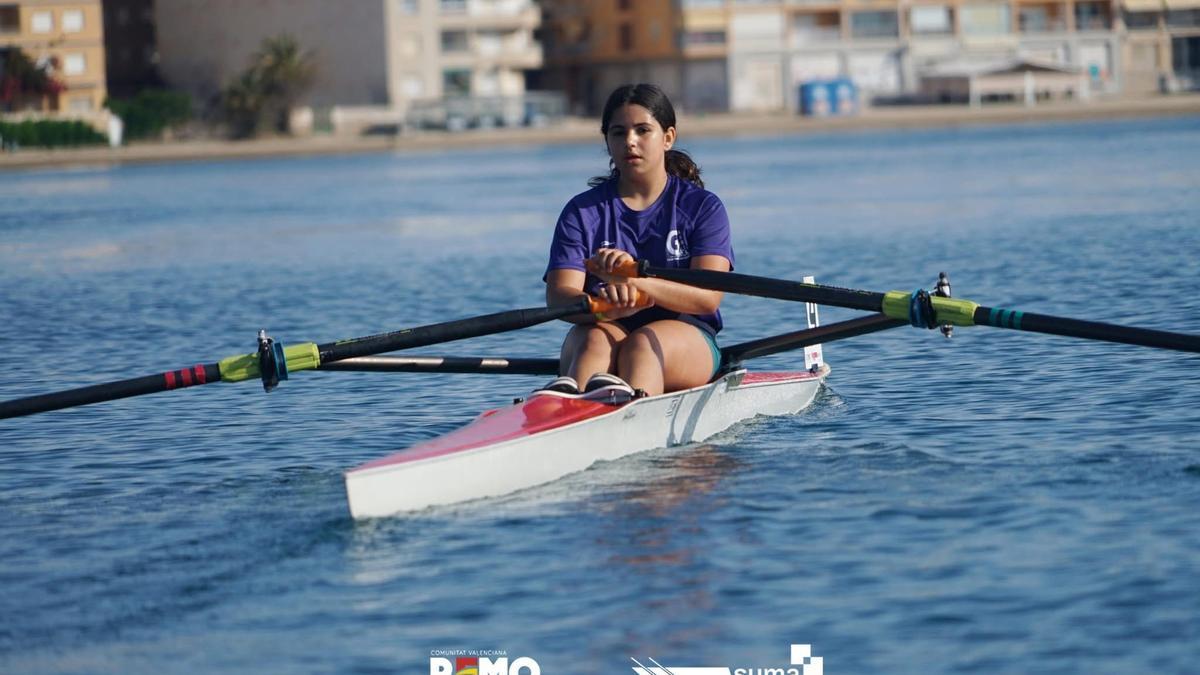 Leyre Sanjuan, en competición