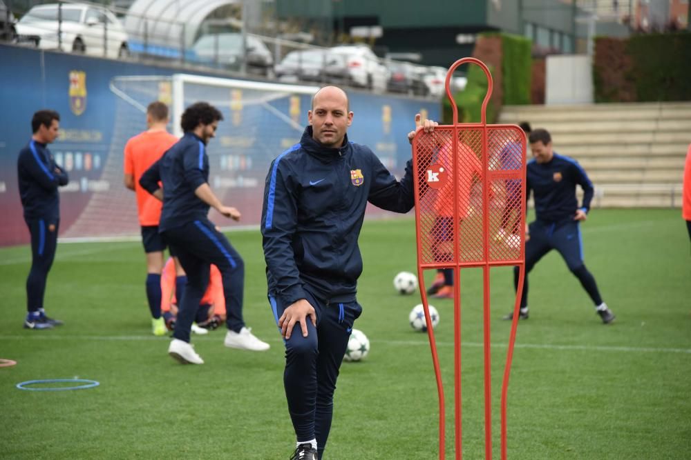 Entrenament del Barça juvenil