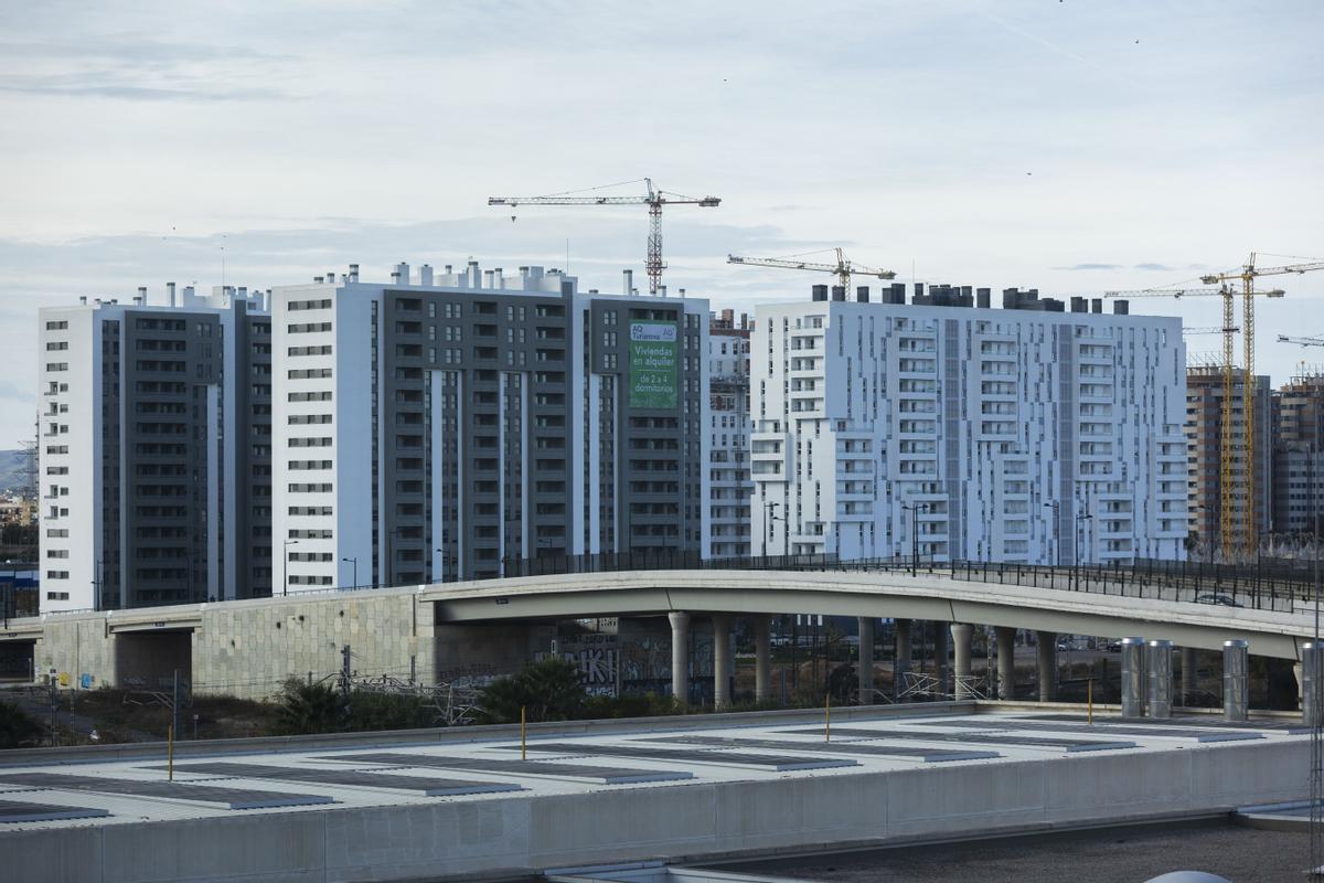 Edificios de viviendas en Turianova.