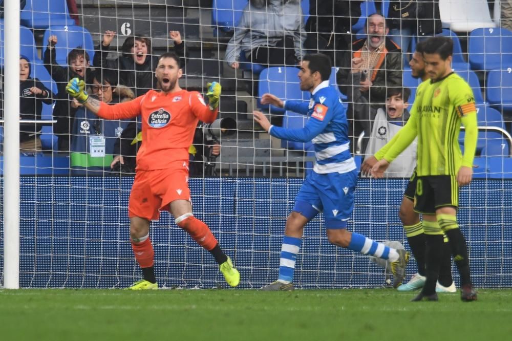 El Dépor cae 1-3 ante el Zaragoza